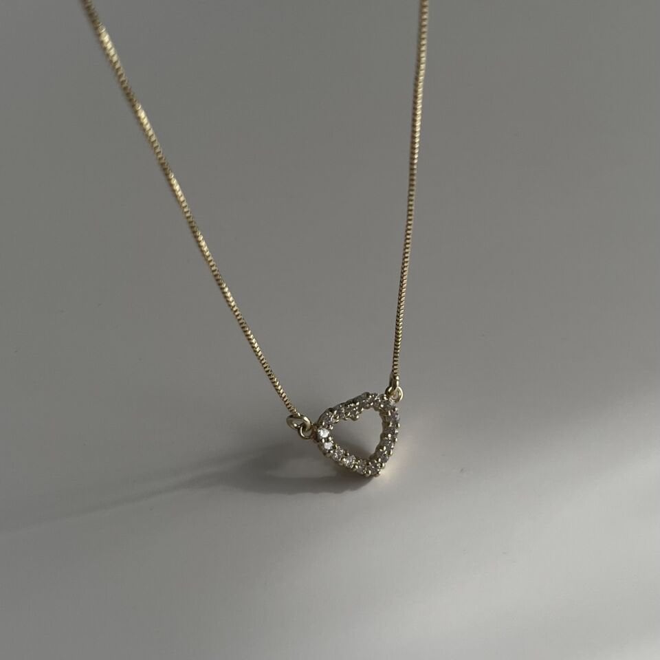 Taşlı Kalp Xuping Kolye