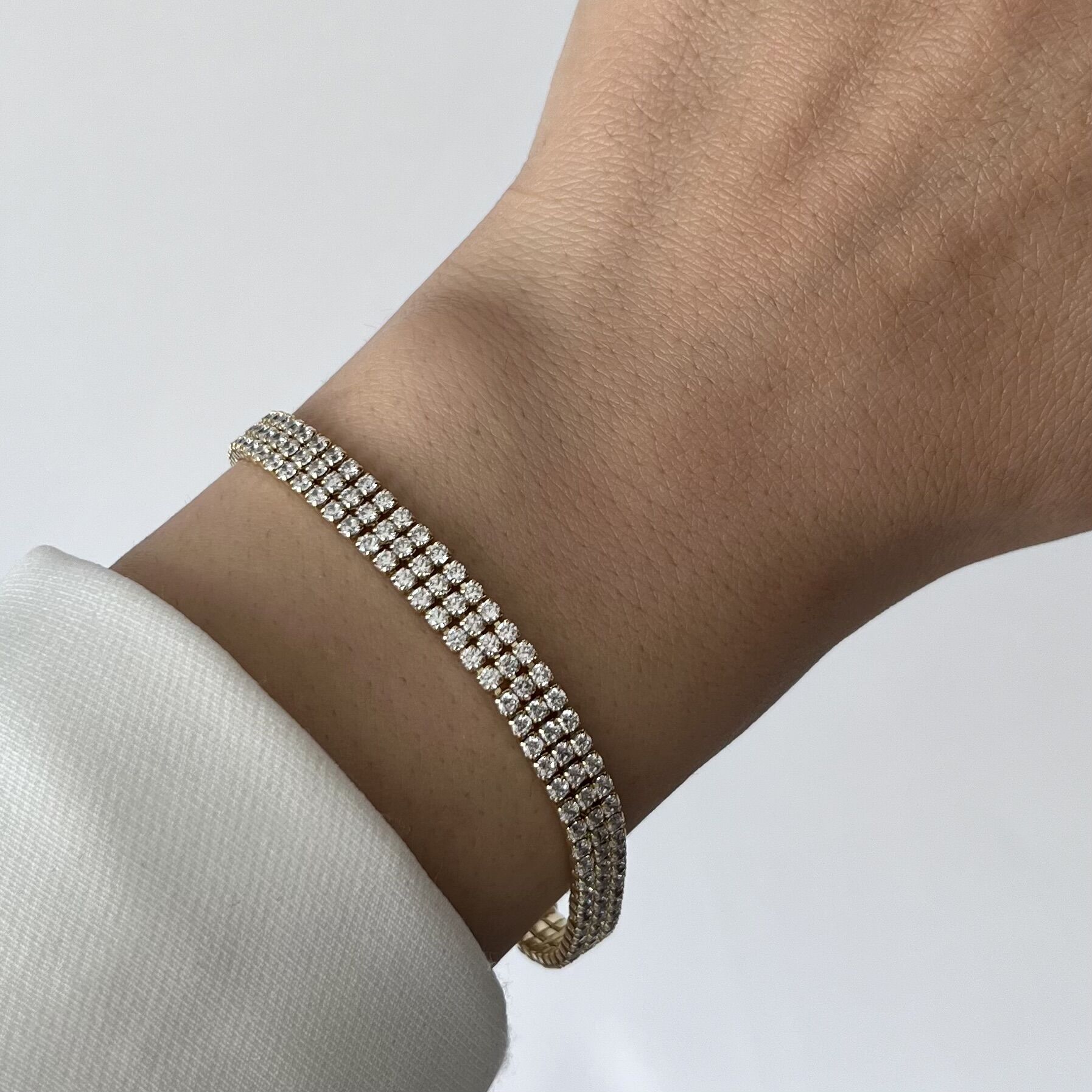 Gold Üç Sıra Suyolu Xuping Bileklik