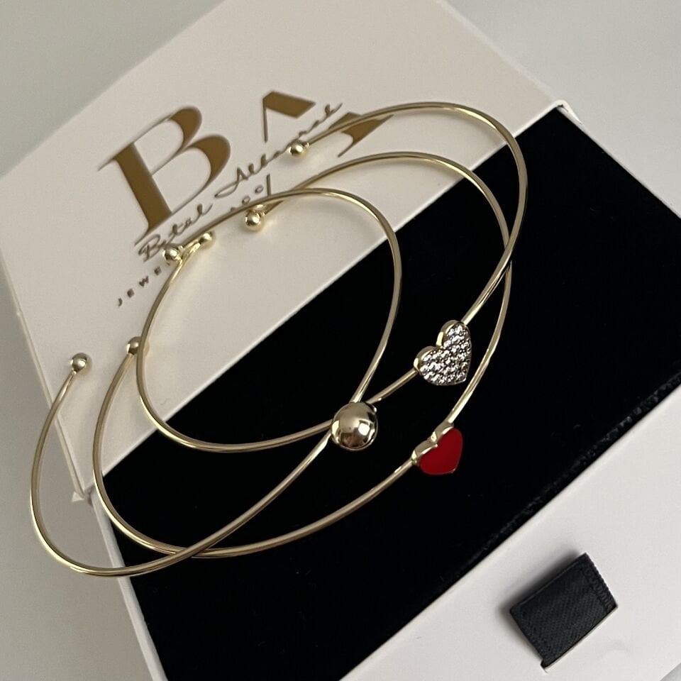 Altın Kaplama 3 lü Ayarlanabilir Bileklik