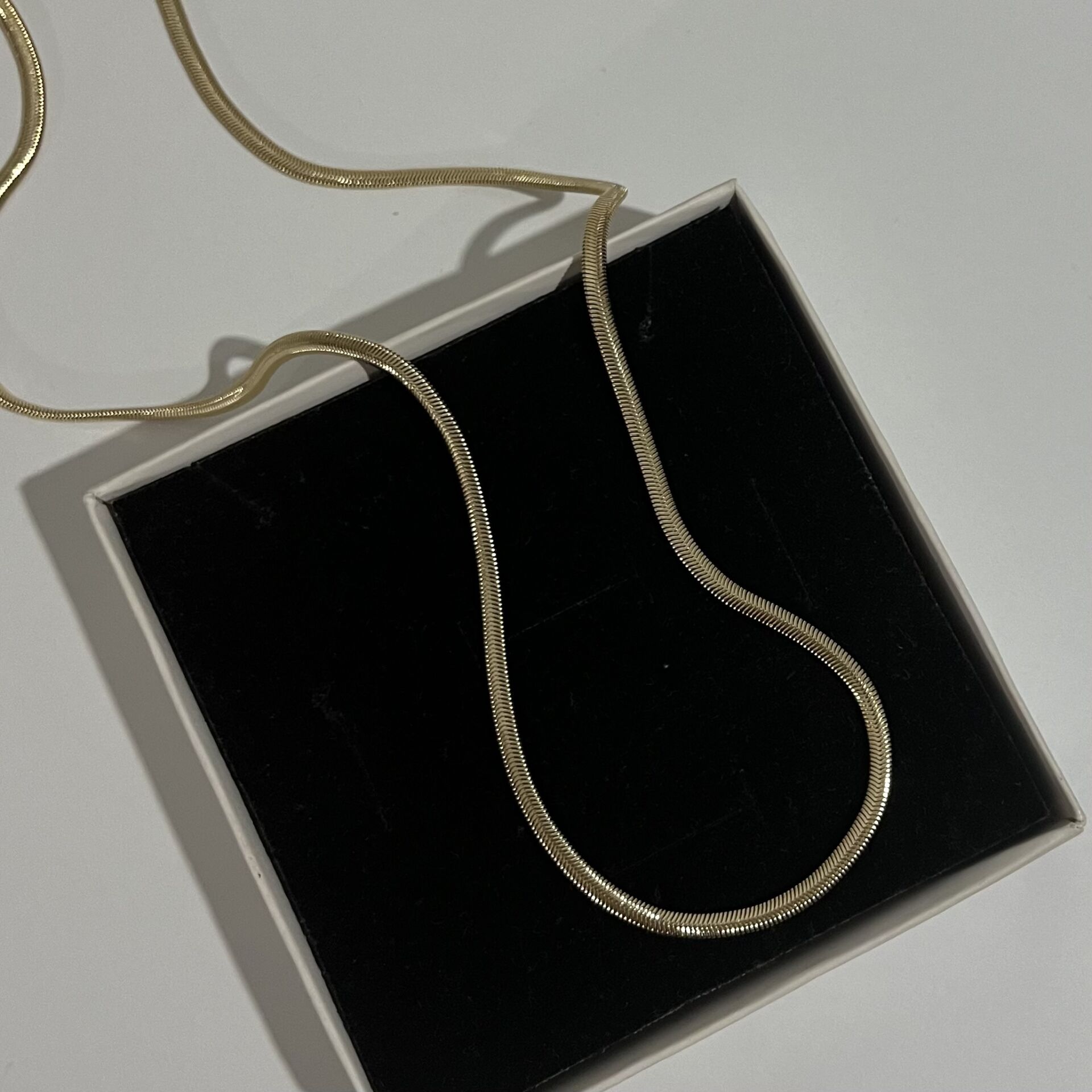 Altın Kaplama Ezme Zincir Kolye