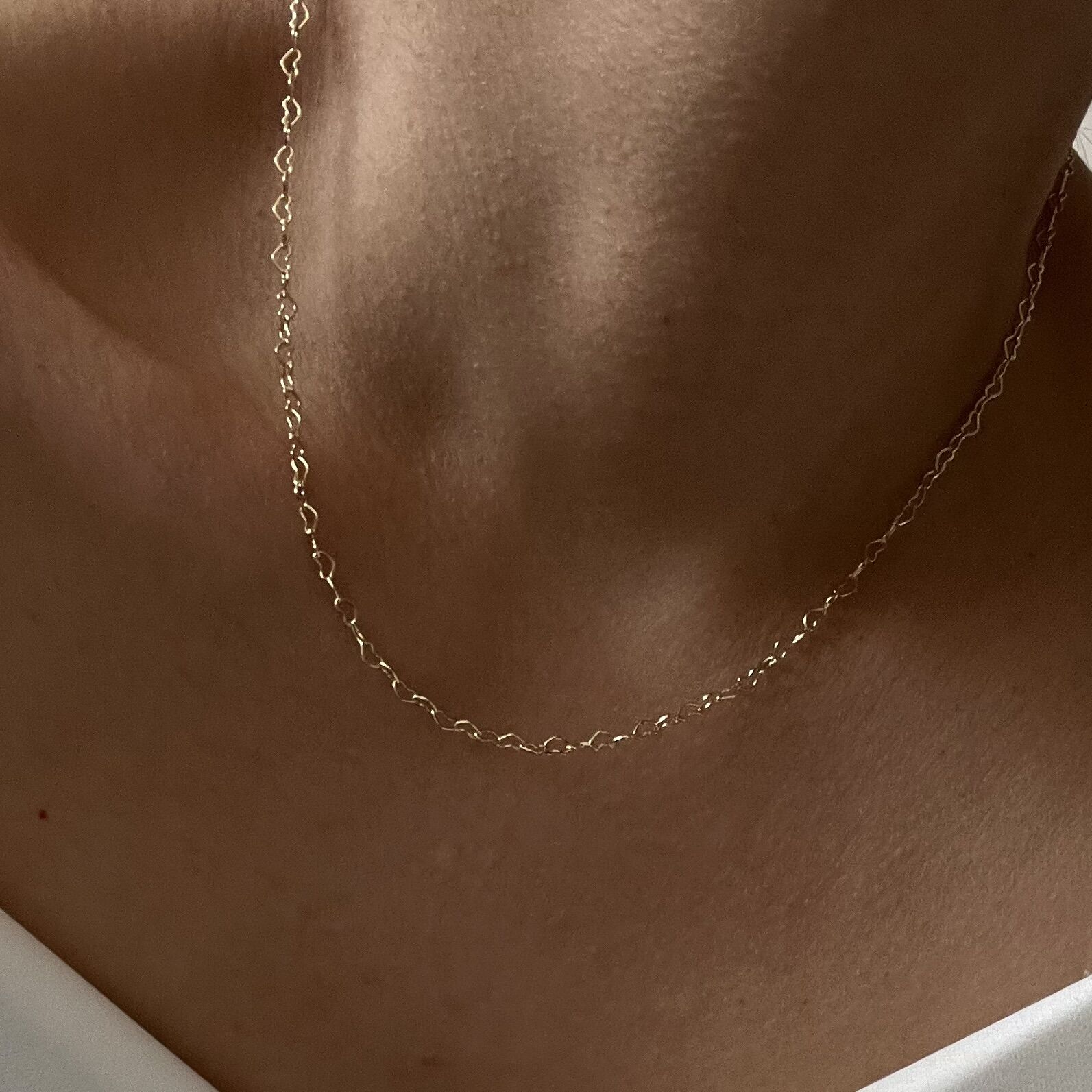 Altın Kaplama Minimal Kalp Kolye