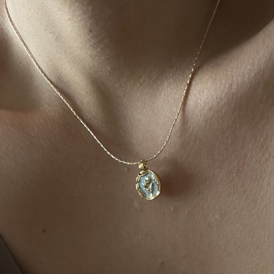 Altın Kaplama İncili Vintage Kolye