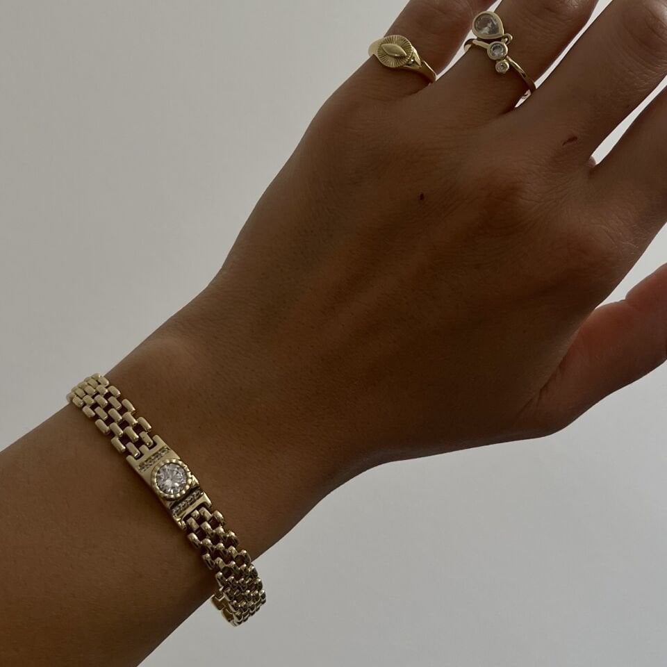 Taşlı Kordon Model Xuping Bileklik