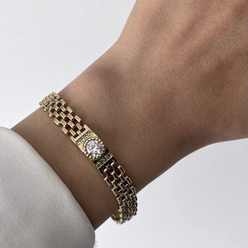 Taşlı Kordon Model Xuping Bileklik