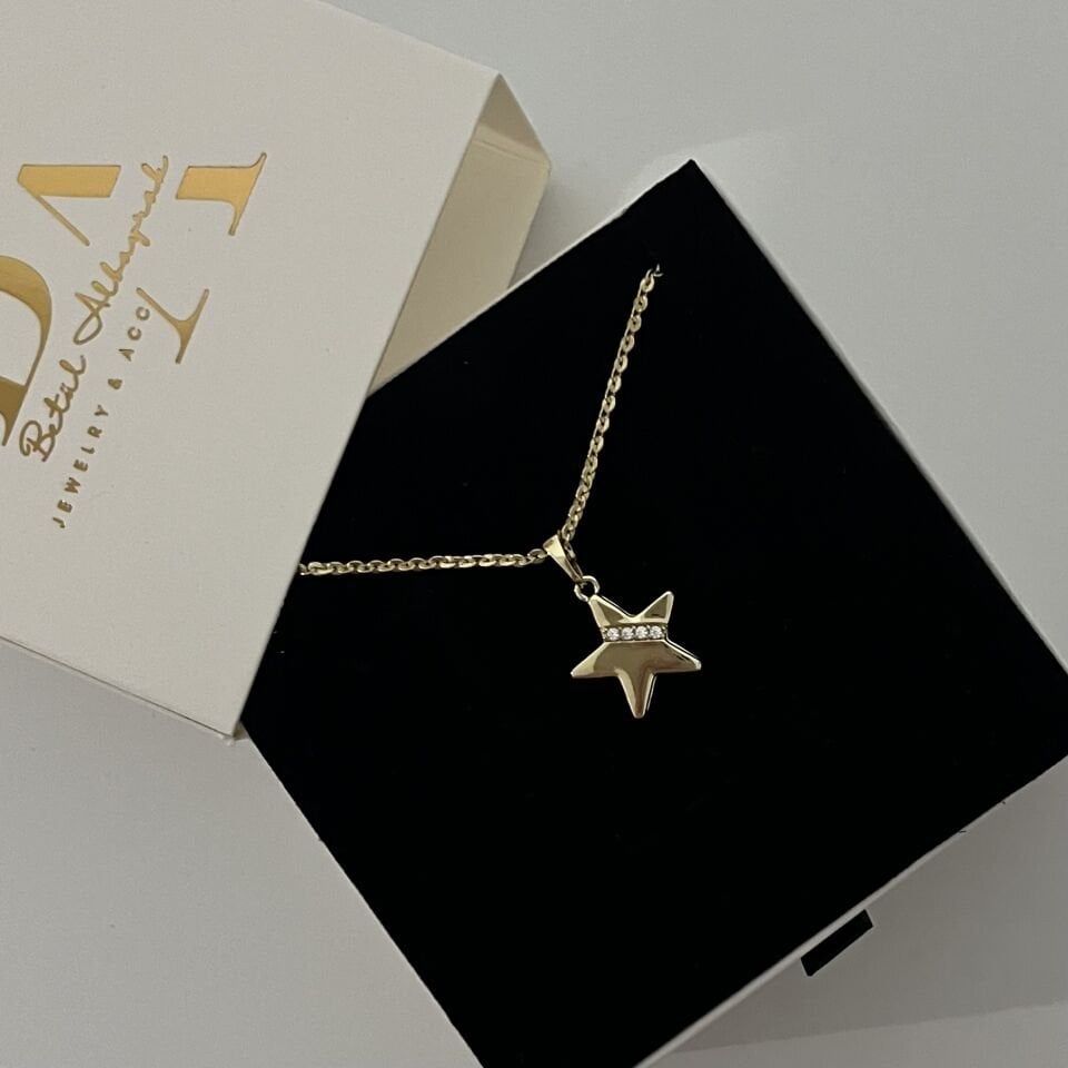 Taşlı Yıldız Xuping Kolye