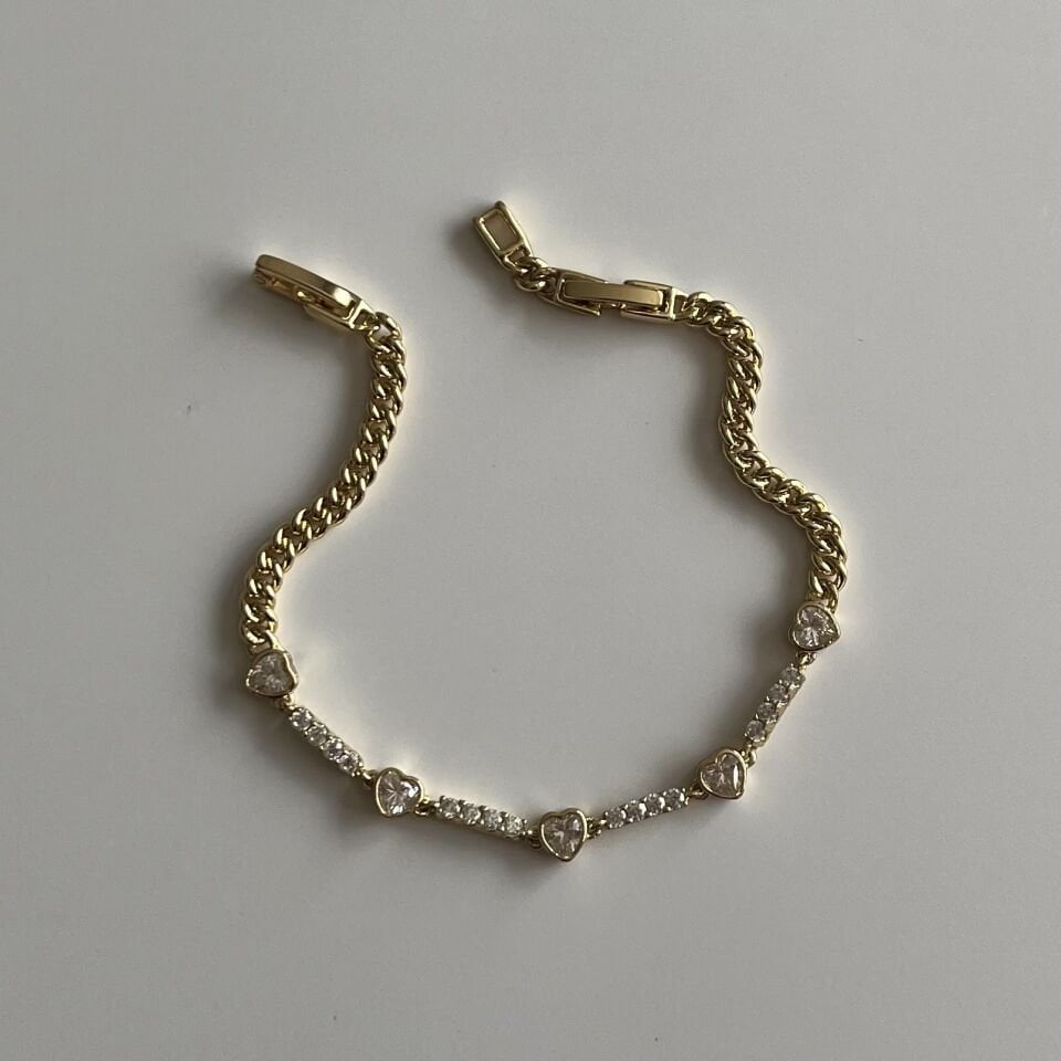 Minimal Kalp SuYolu Xuping Bileklik