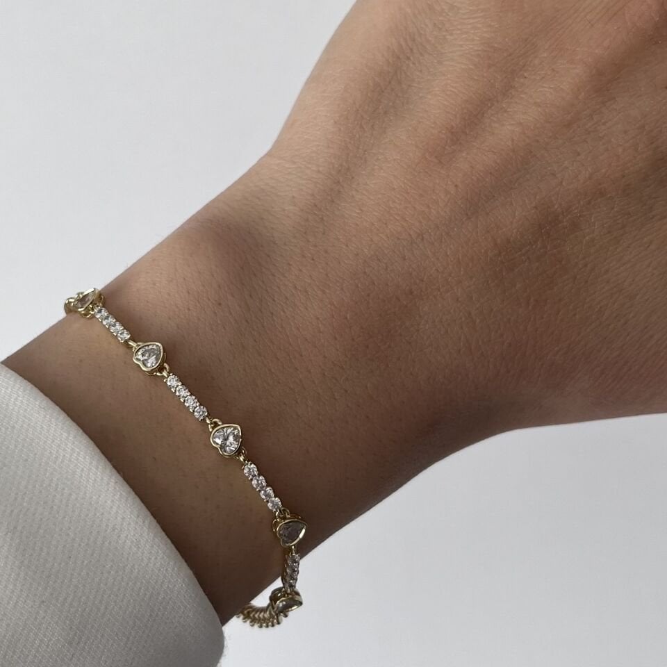 Minimal Kalp SuYolu Xuping Bileklik