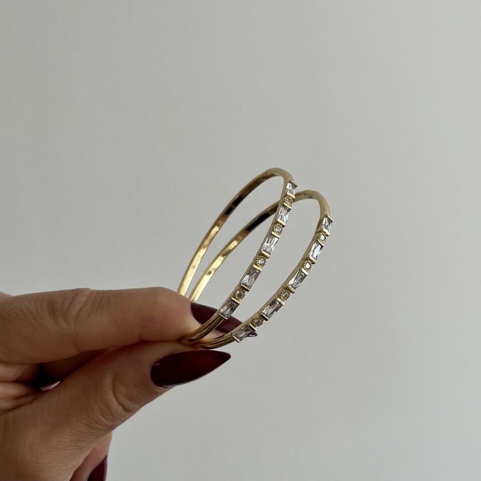 Baget Taşlı Xuping Kelepçe Bileklik