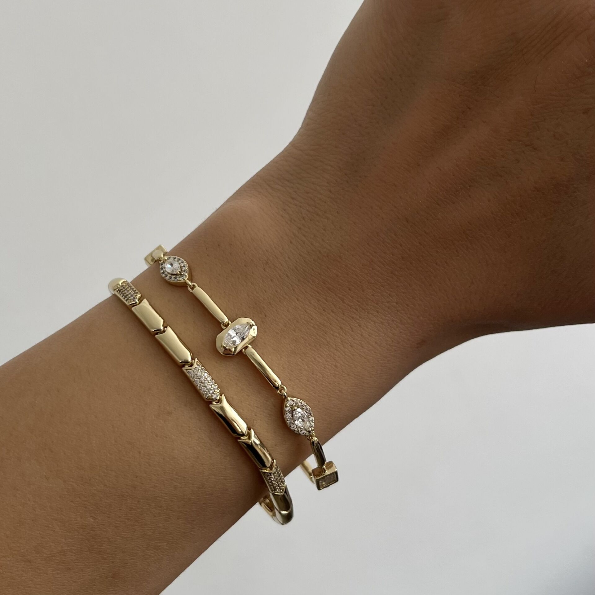 Oval Baget Taşlı Xuping Bileklik