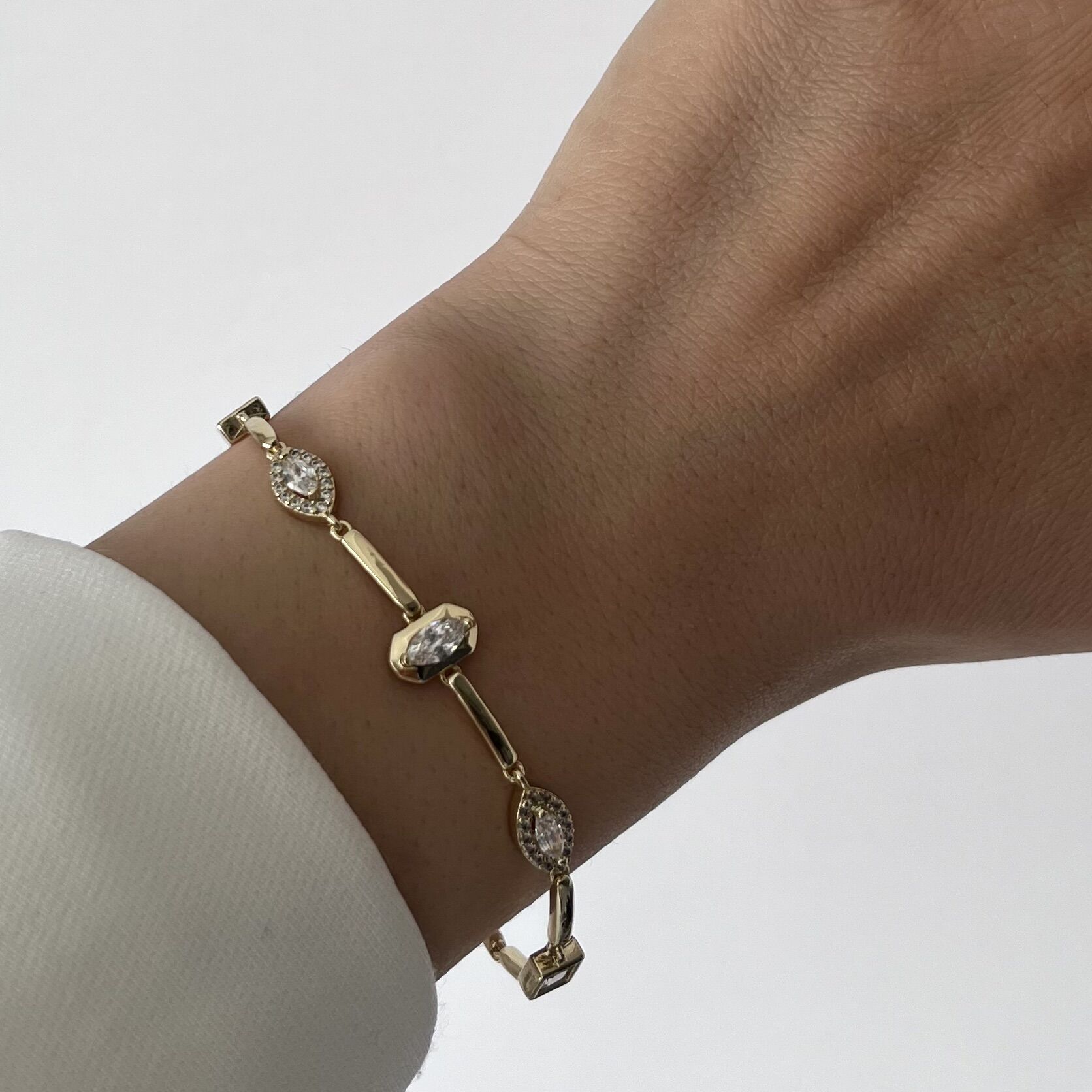 Oval Baget Taşlı Xuping Bileklik