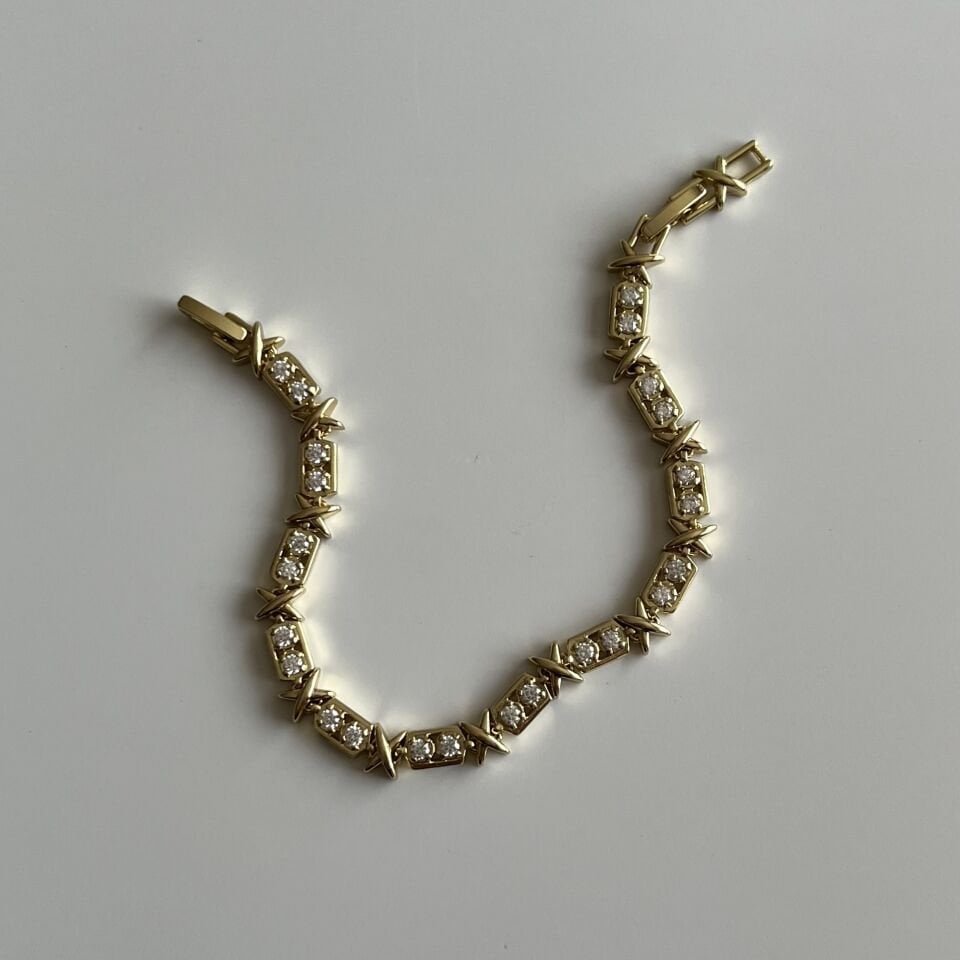 X Detay Taşlı Xuping Bileklik