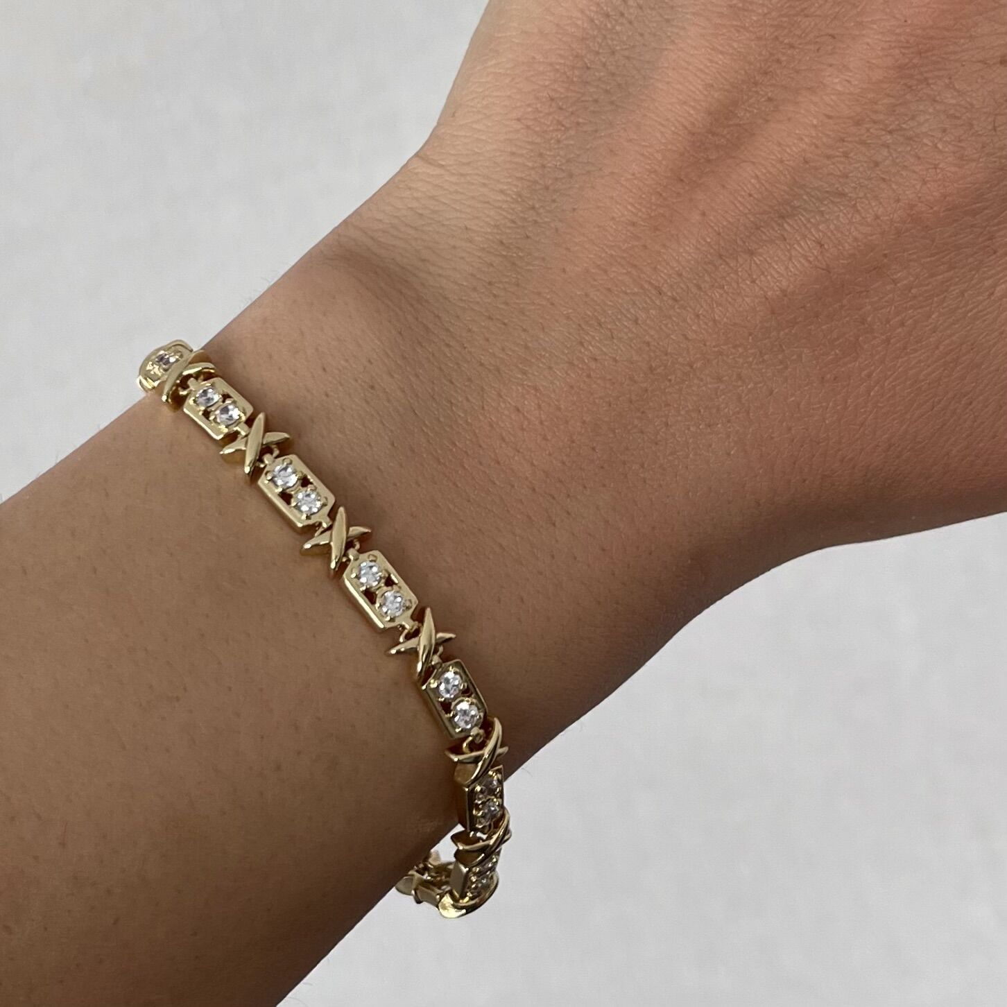 X Detay Taşlı Xuping Bileklik