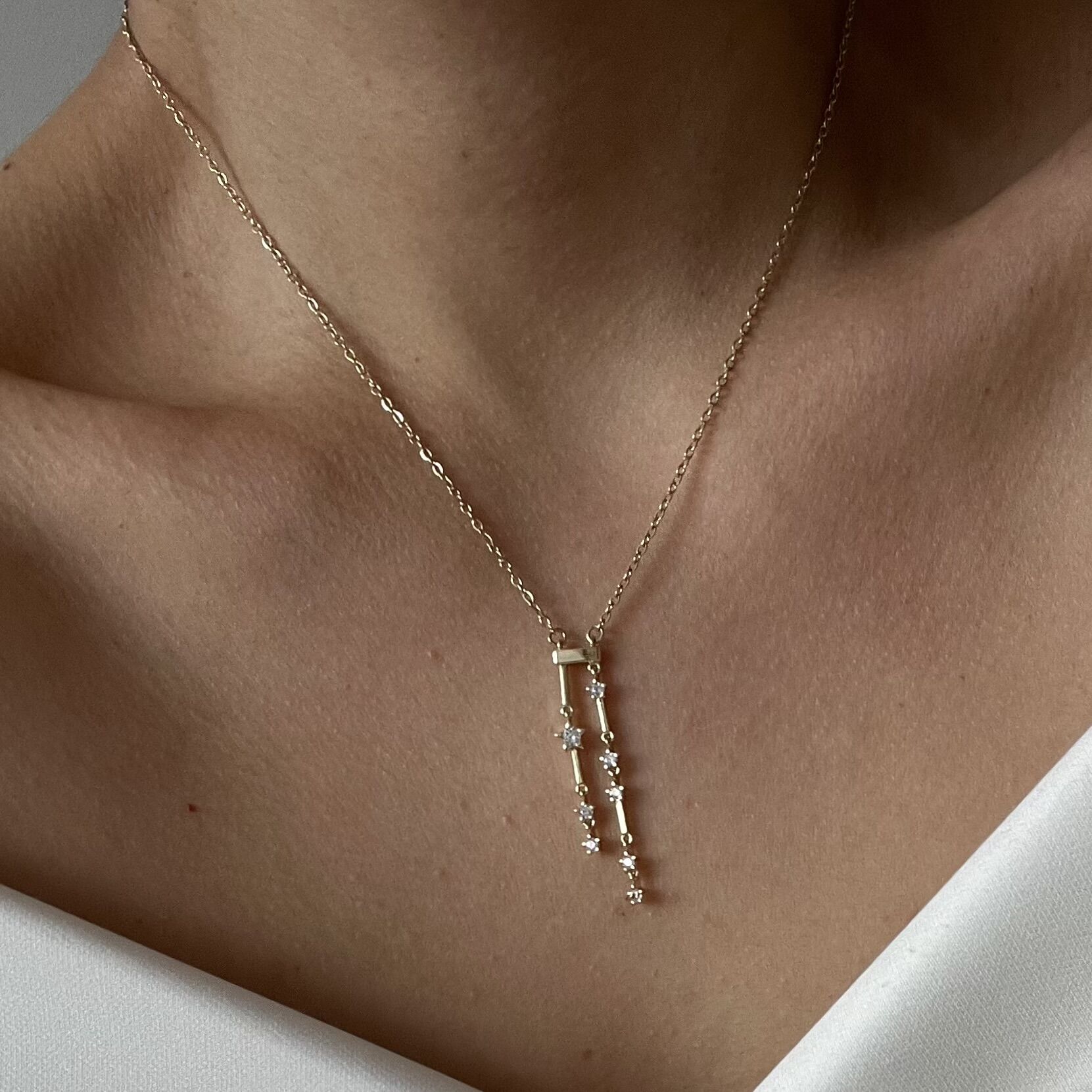 Sallantılı Taşlı Yıldız Xuping Kolye