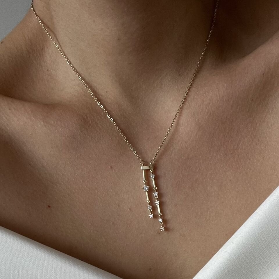 Sallantılı Taşlı Yıldız Xuping Kolye