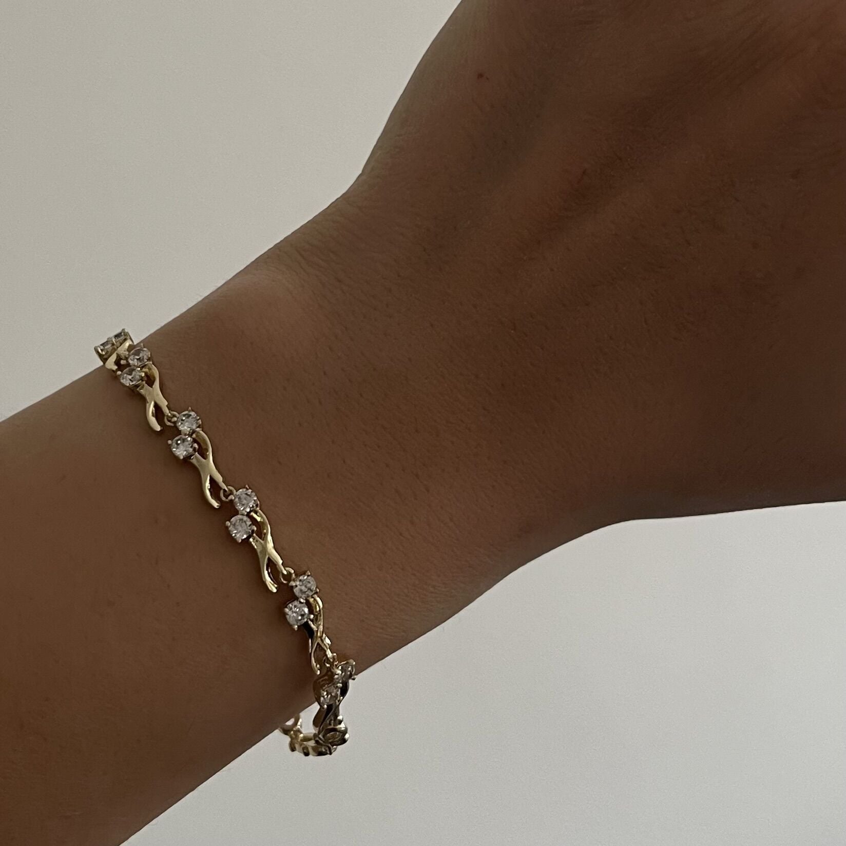 Taşlı Sarmaşık Model Xuping Bileklik