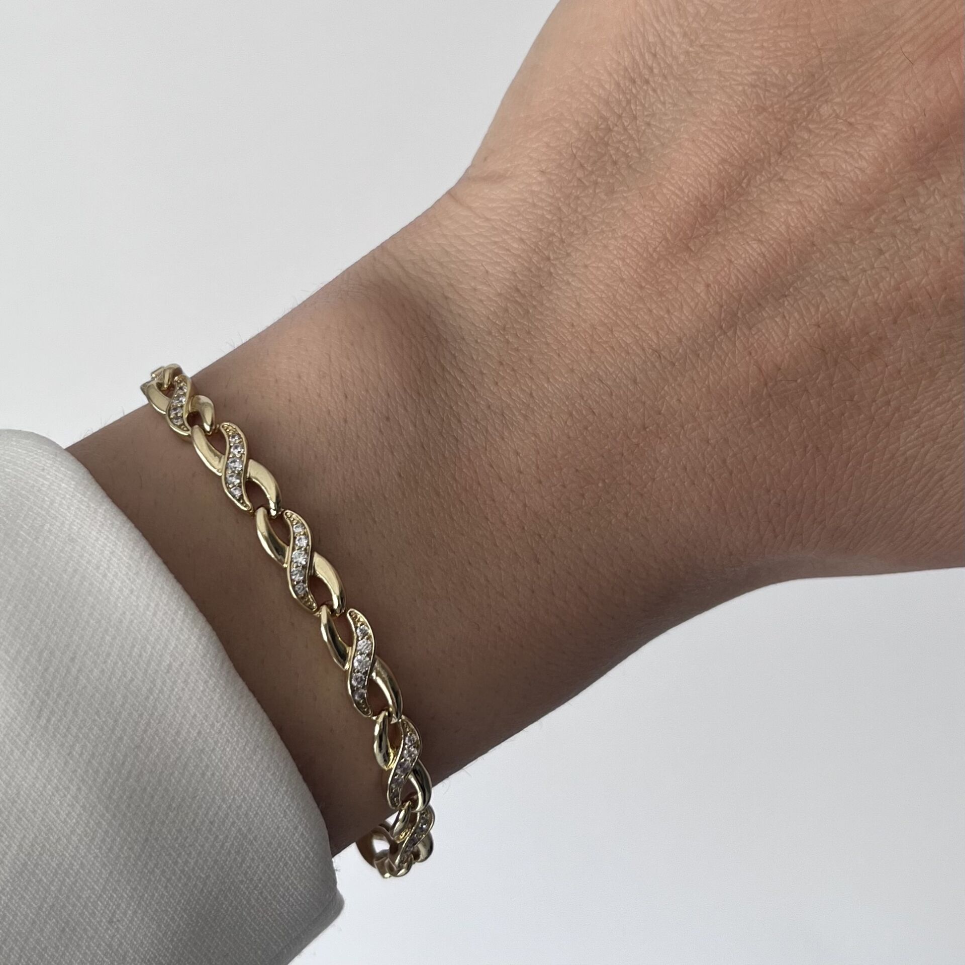 Taşlı Sonsuzluk Model Xuping Bileklik