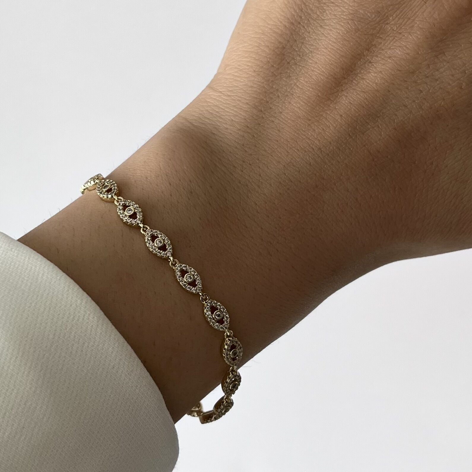 Taşlı Göz Motif Xuping Bileklik