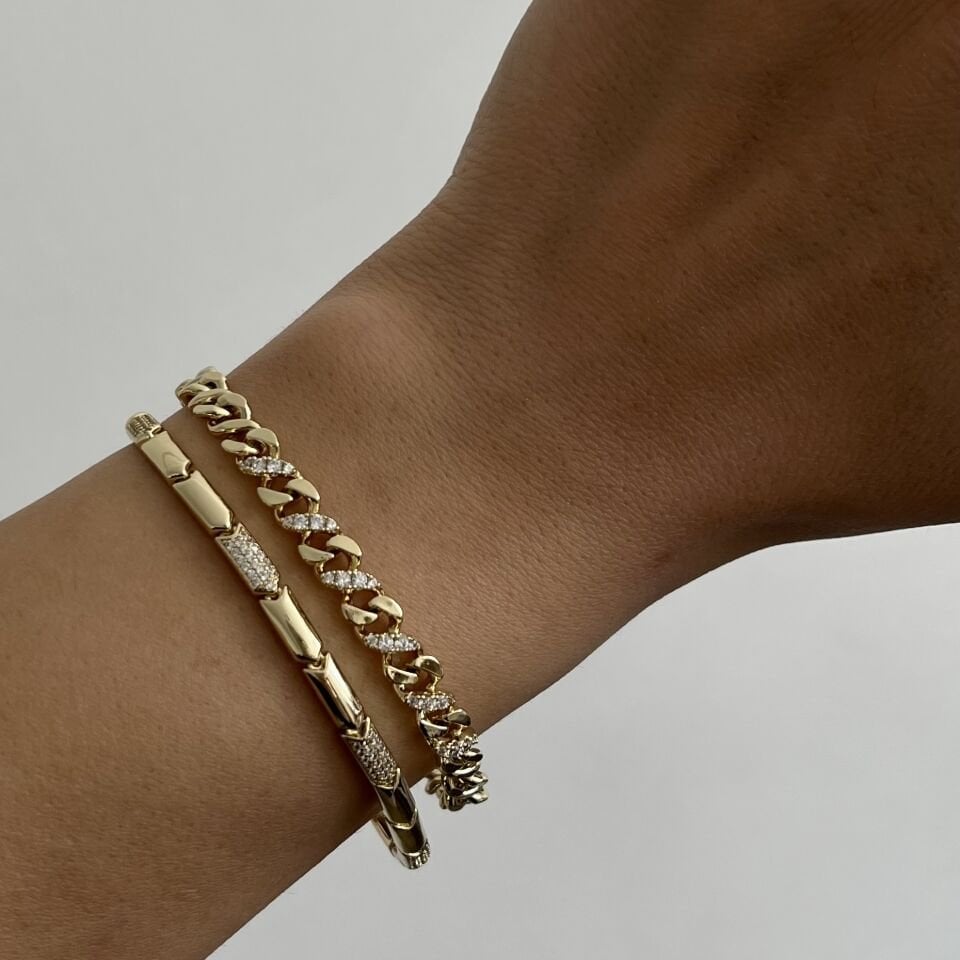 Taşlı İnce Gurmet Model Xuping Bileklik