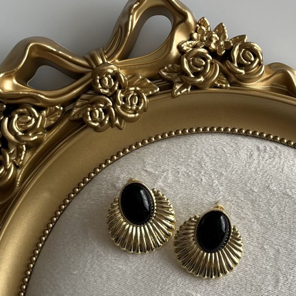 Vip Acı Kahve Taşlı Küpe