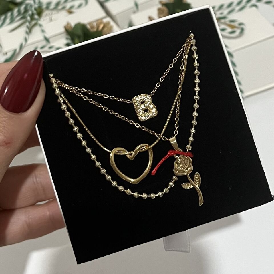 Çelik İçi Boş Kalp Kolye