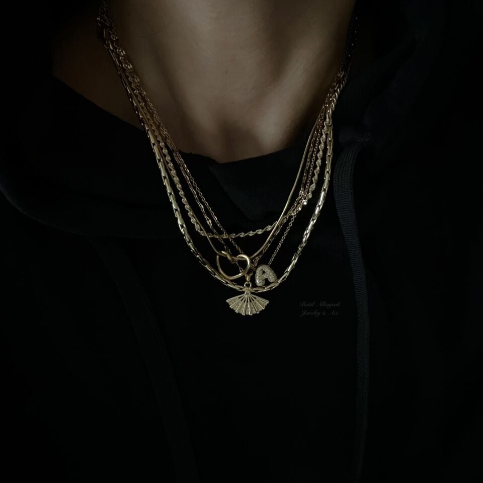 Çelik İçi Boş Kalp Kolye