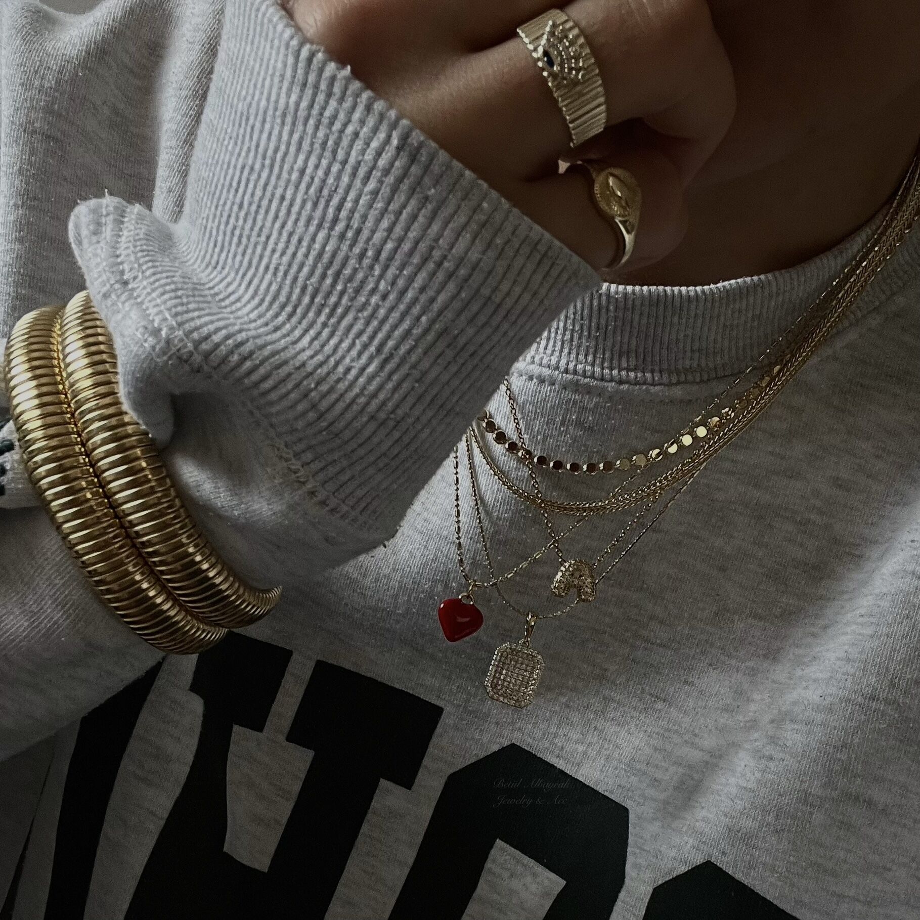 Kırmızı Kalpli Xuping Zincir Kolye