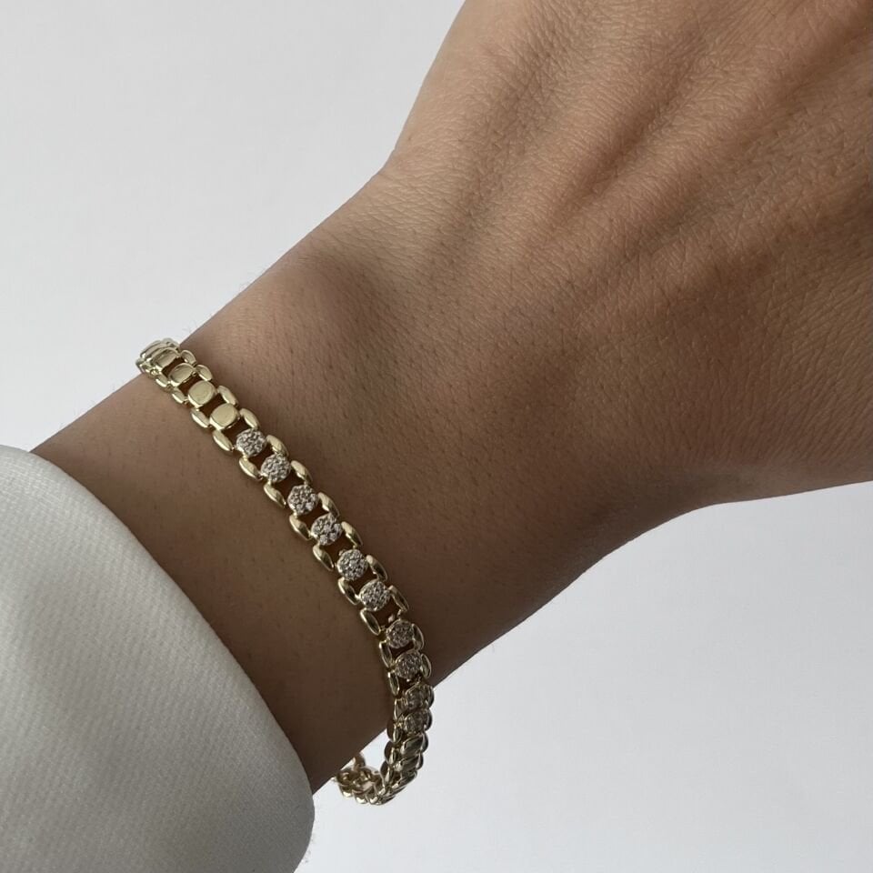 Minimal Yuvarlak Taşlı Xuping Bileklik