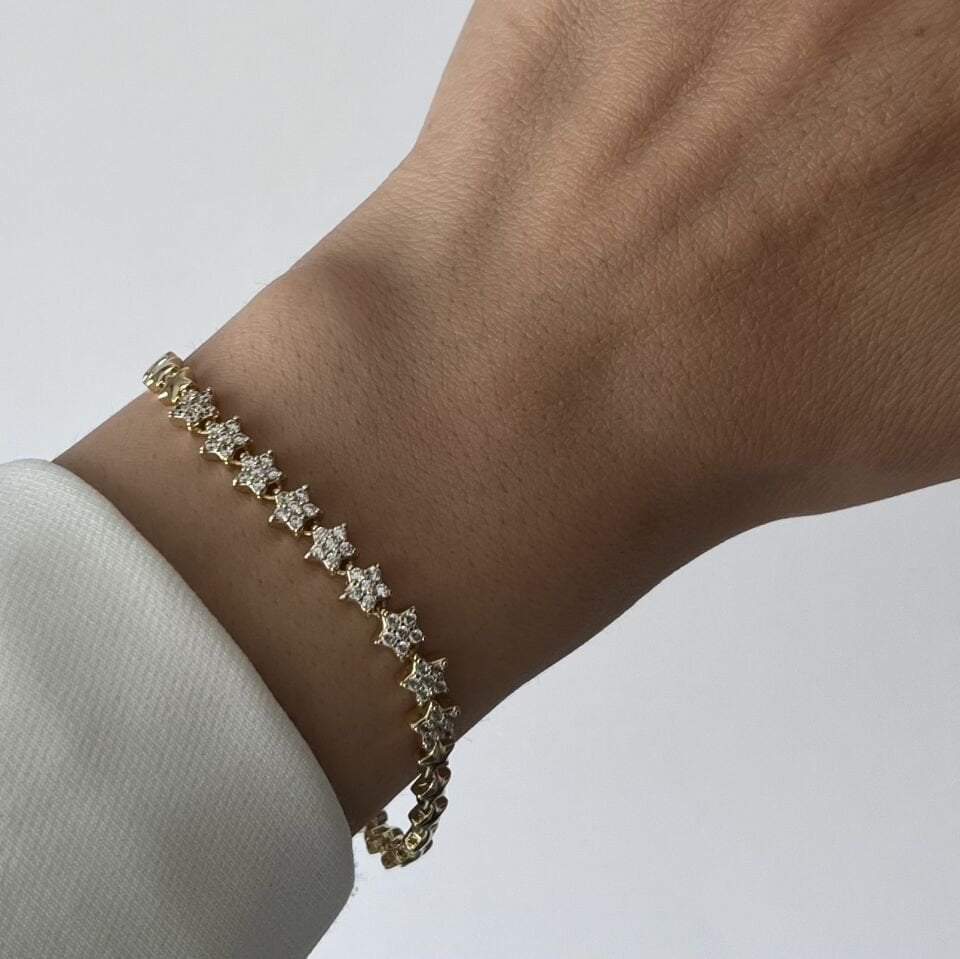 Taşlı Yıldız Xuping Bileklik