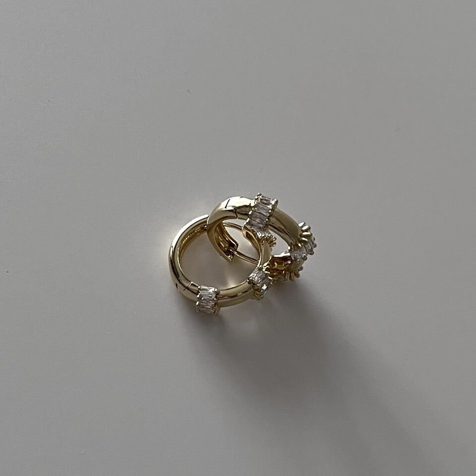 Baget Taşlı Xuping Küpe