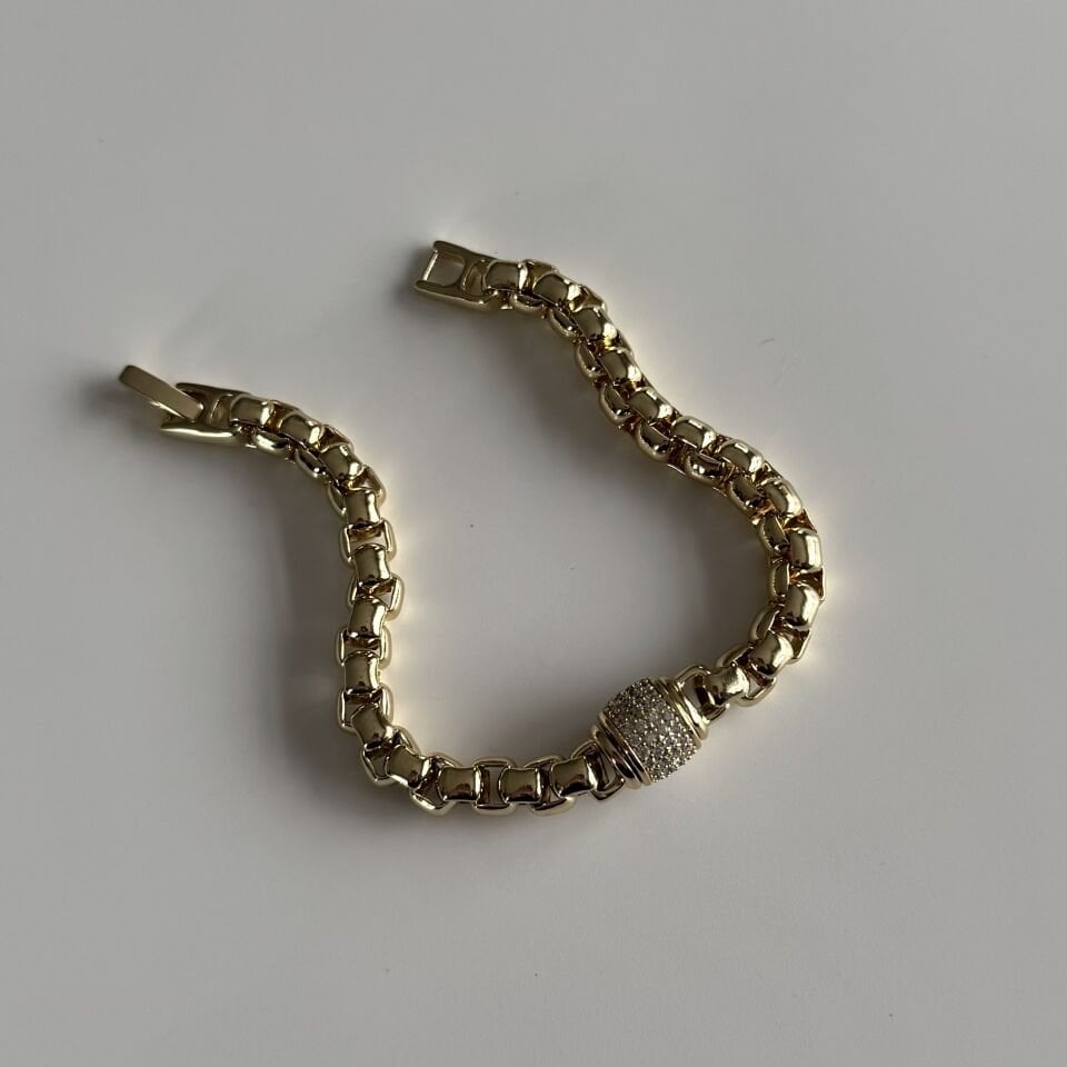 Taşlı Silindir Model Xuping Bileklik