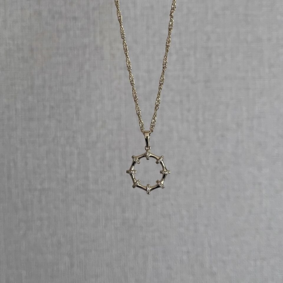 Taşlı Eklem Model Xuping Kolye