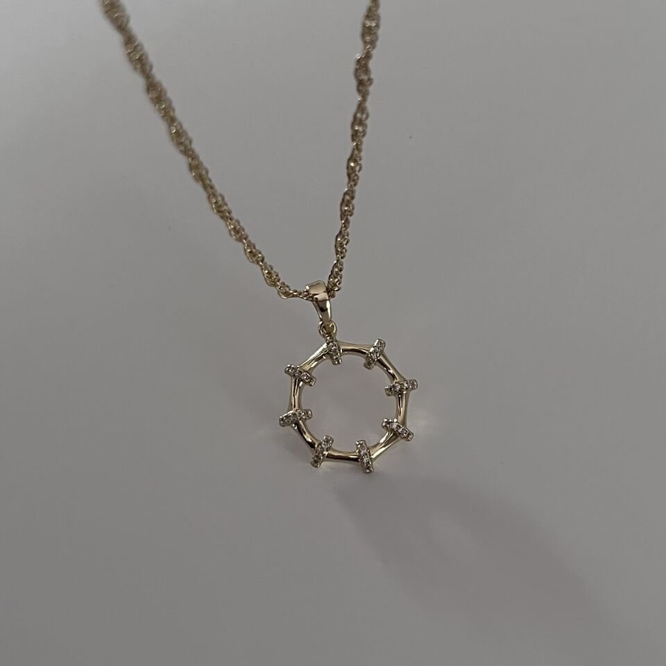 Taşlı Eklem Model Xuping Kolye