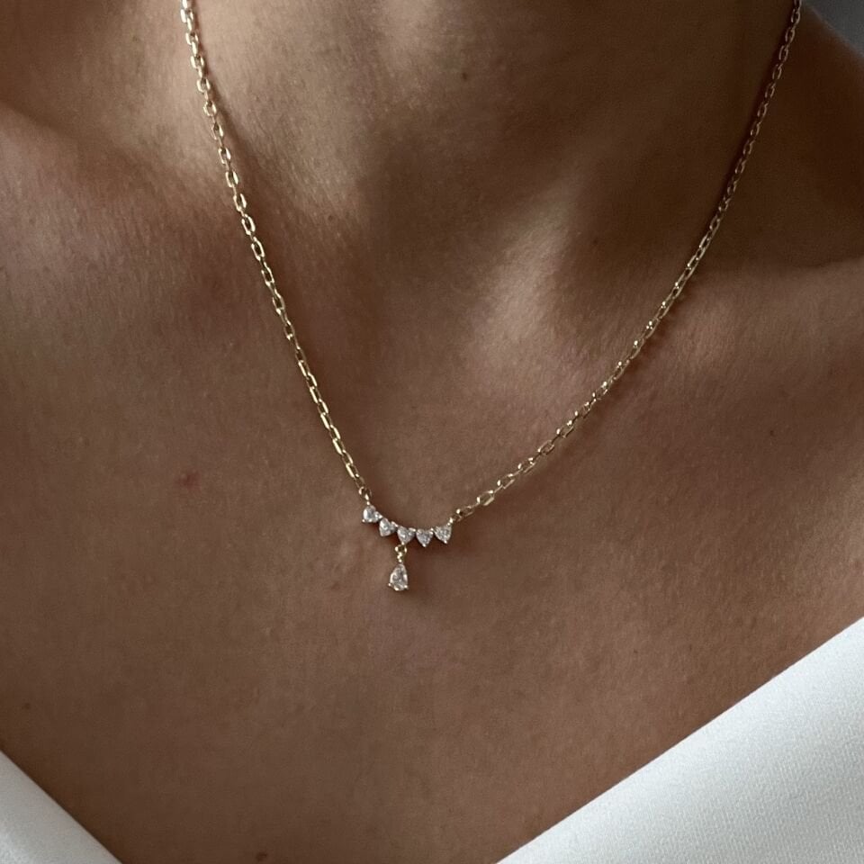 Damla Taşlı Xuping Kolye