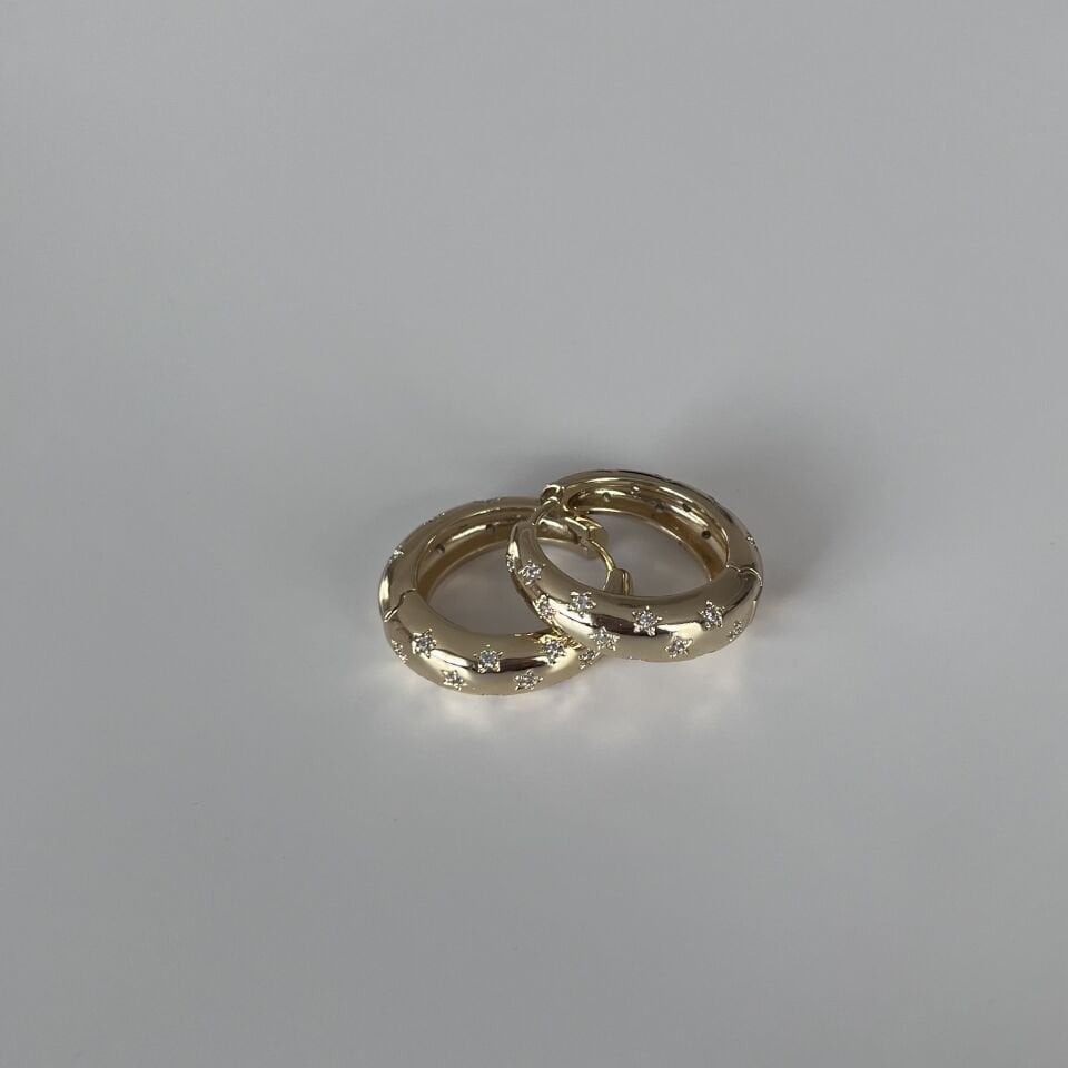 Taşlı Yıldız Motif Xuping Küpe