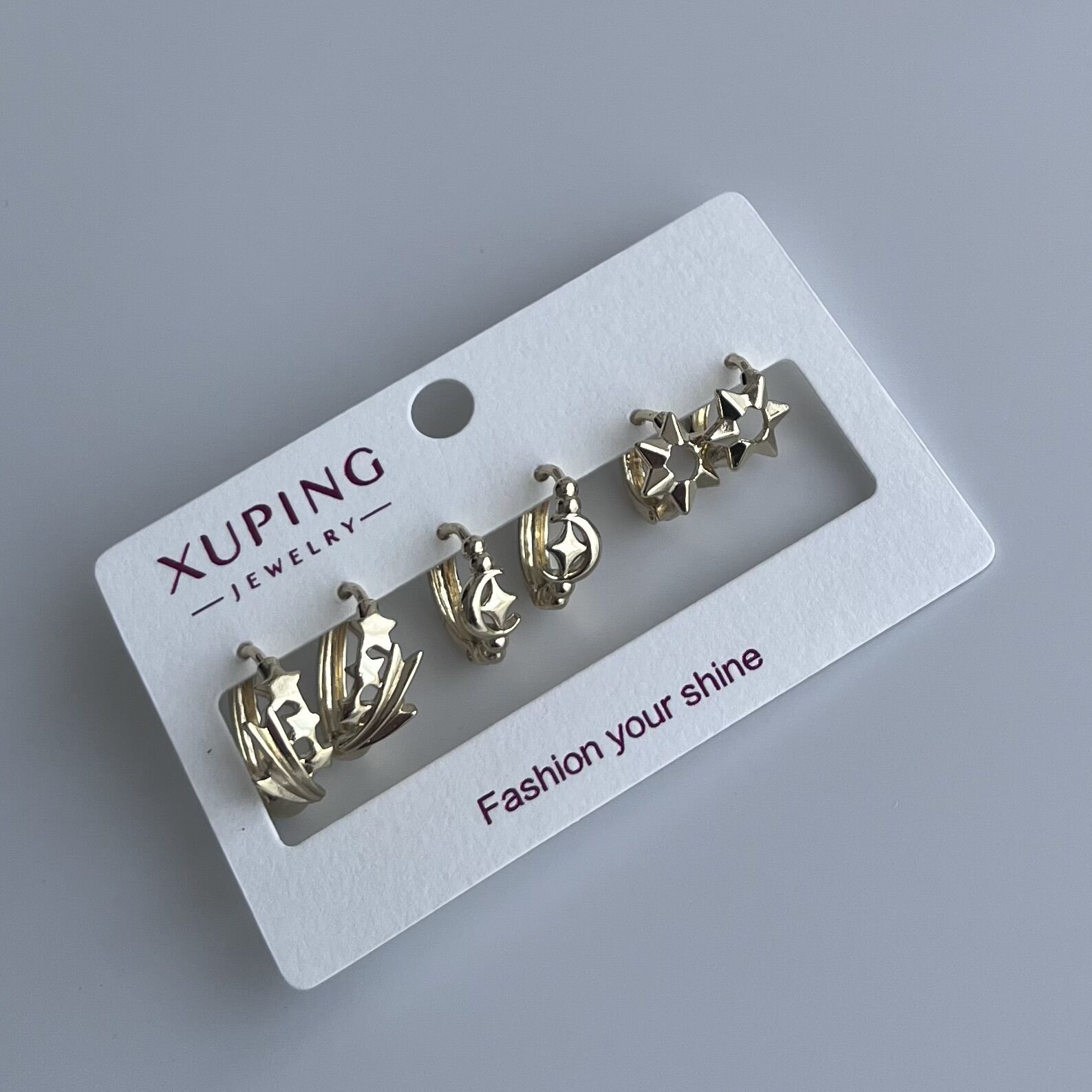 Xuping Yıldız Motifli 6’lı Set Küpe