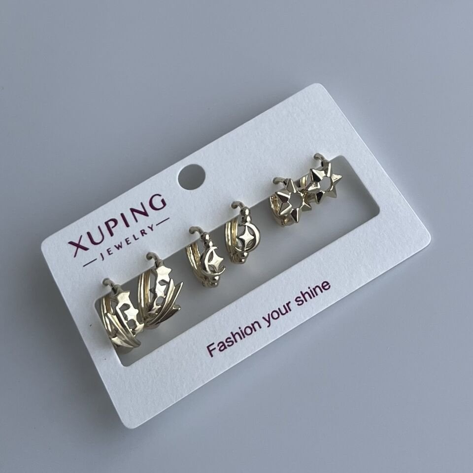 Xuping Yıldız Motifli 6’lı Set Küpe