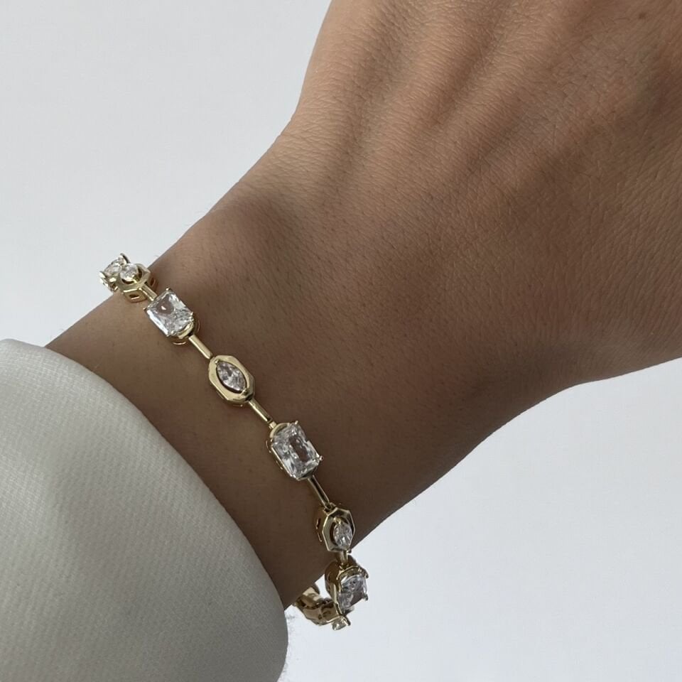 Baget Oval Taşlı Xuping Bileklik