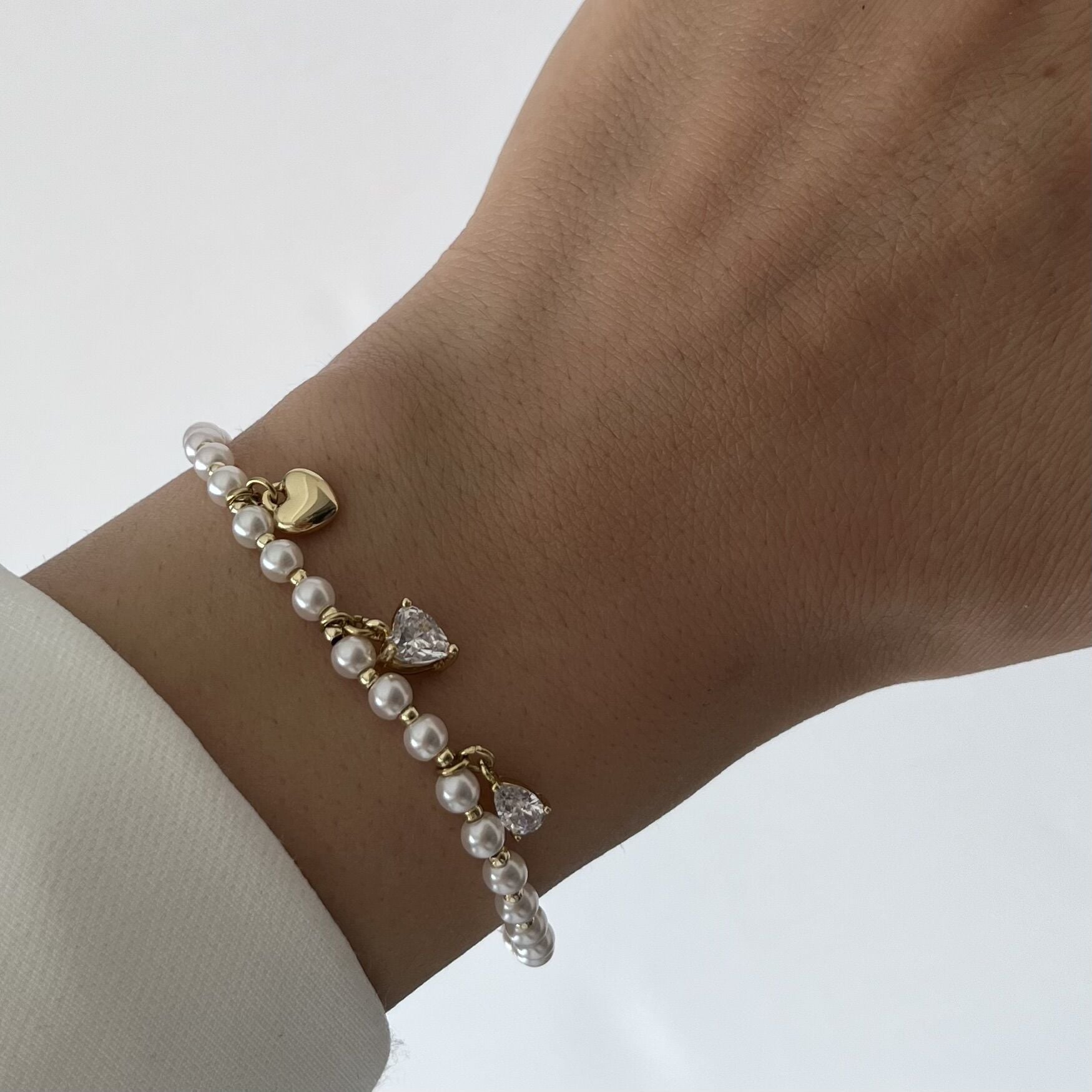 Charmlı İnci Xuping Bileklik