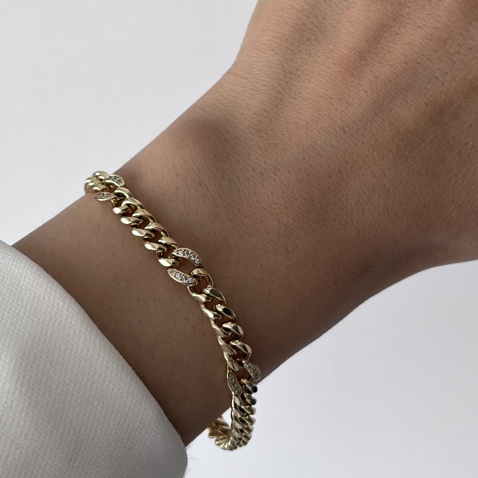 İnce Cuban Model Xuping Bileklik