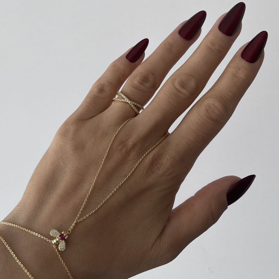 Vip Taşlı Çapraz Ayarlanabilir Yüzük