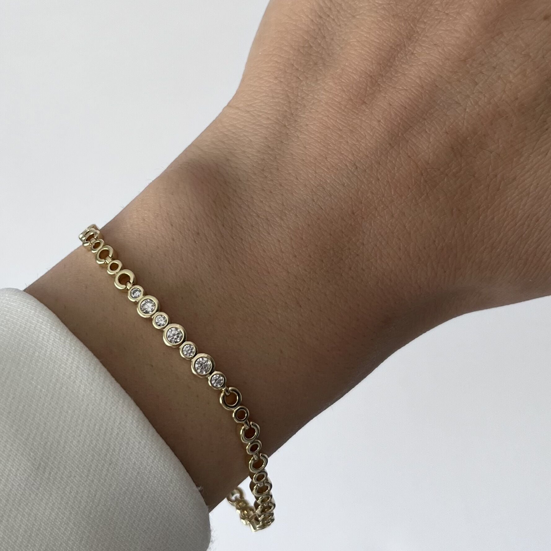 Yuvarlak Taşlı Xuping Bileklik