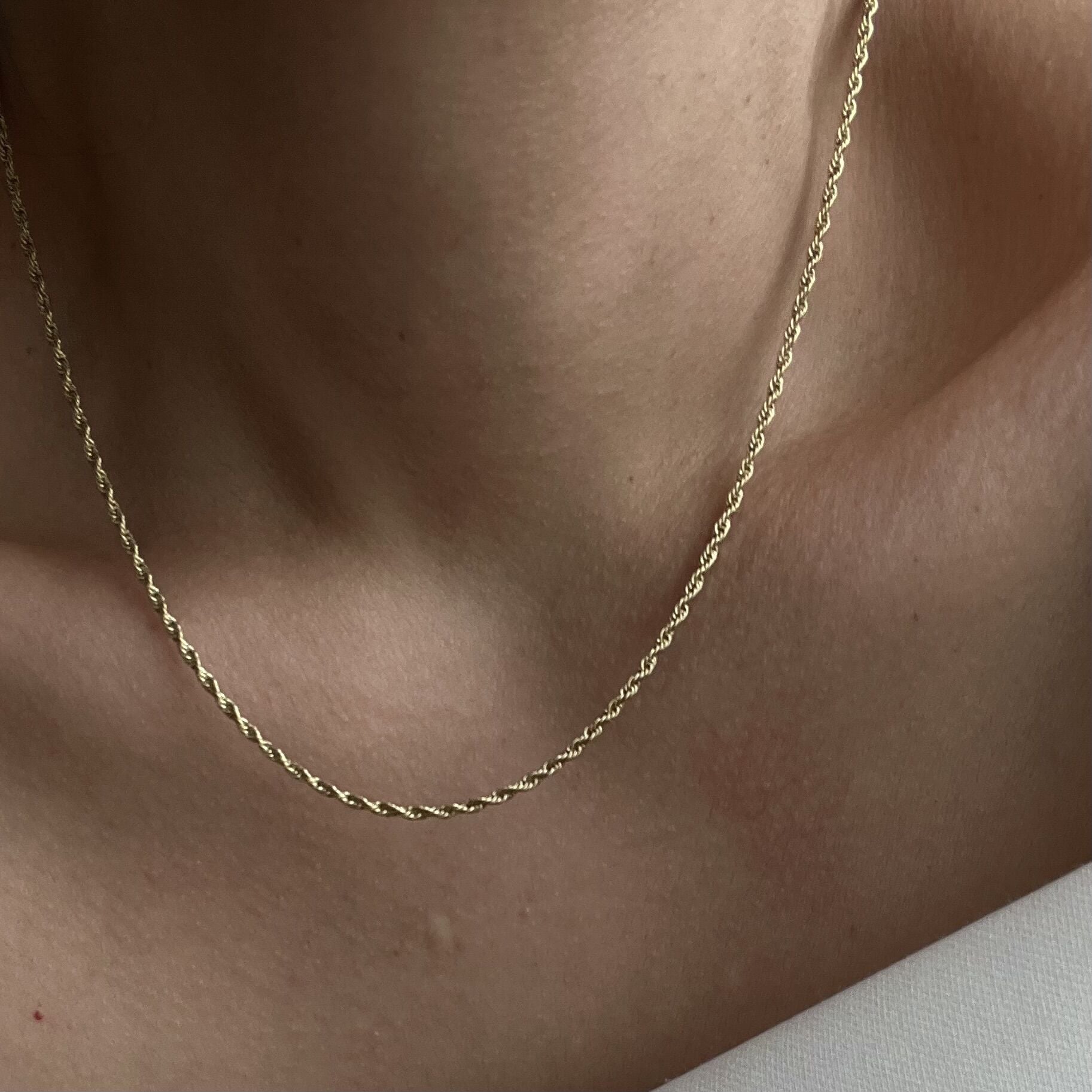 İnce Burgu Zincir Xuping Kolye