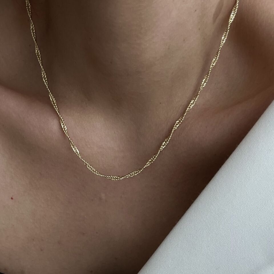 Dönük Zincir Xuping Kolye