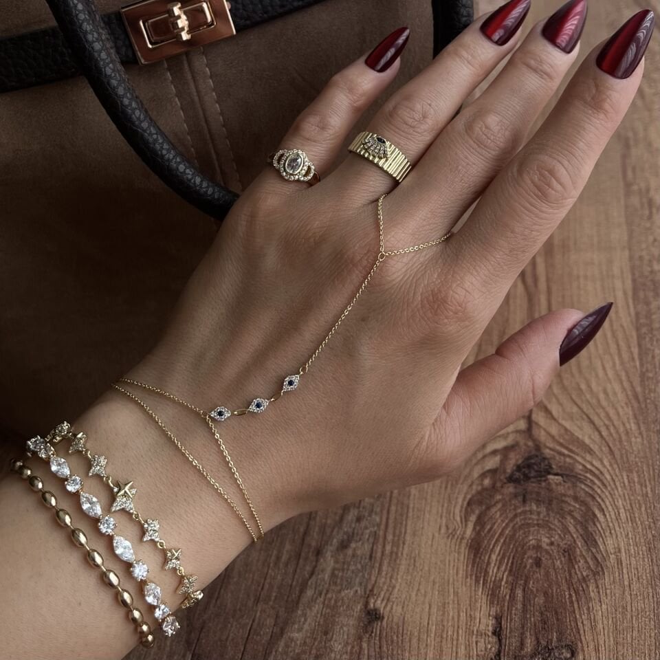 Altın Kaplama Göz Figür Şahmeran