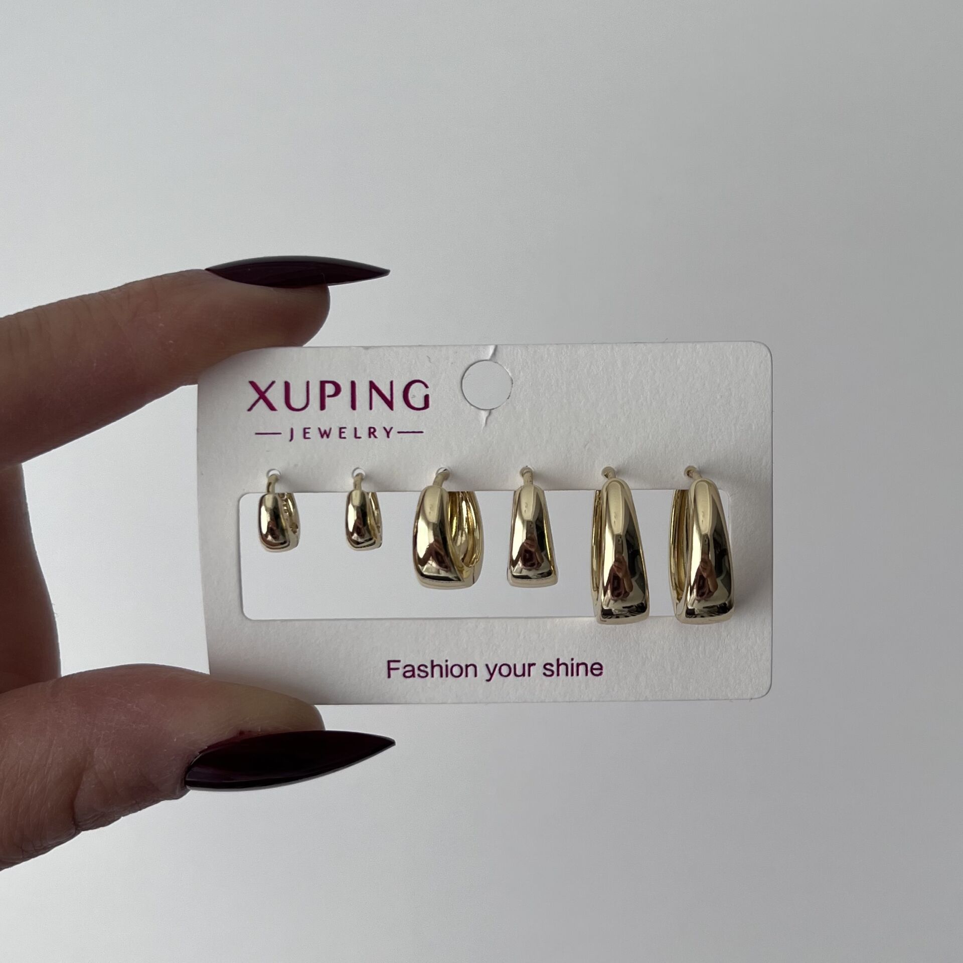 Xuping Üçlü Halka Set Küpe