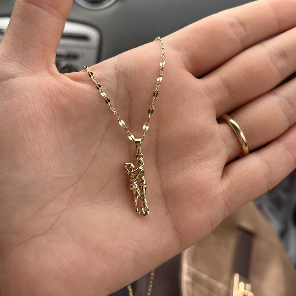 Dans Eden Xuping Çift Kolyesi