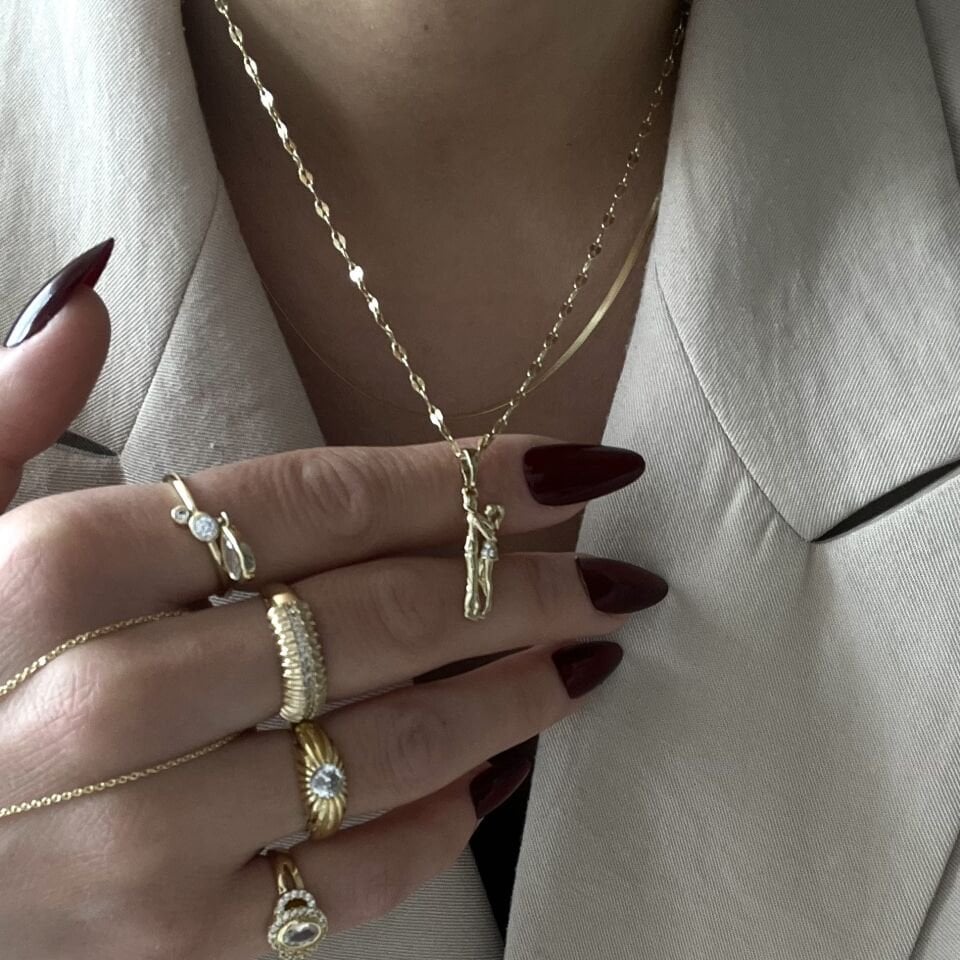 Dans Eden Xuping Çift Kolyesi