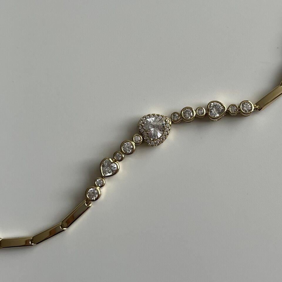 Kristal Kalpli Xuping Bileklik