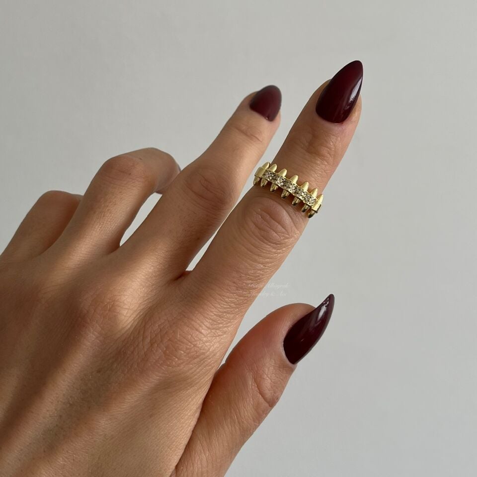 Vip Ayarlanabilir Taşlı Yüzük