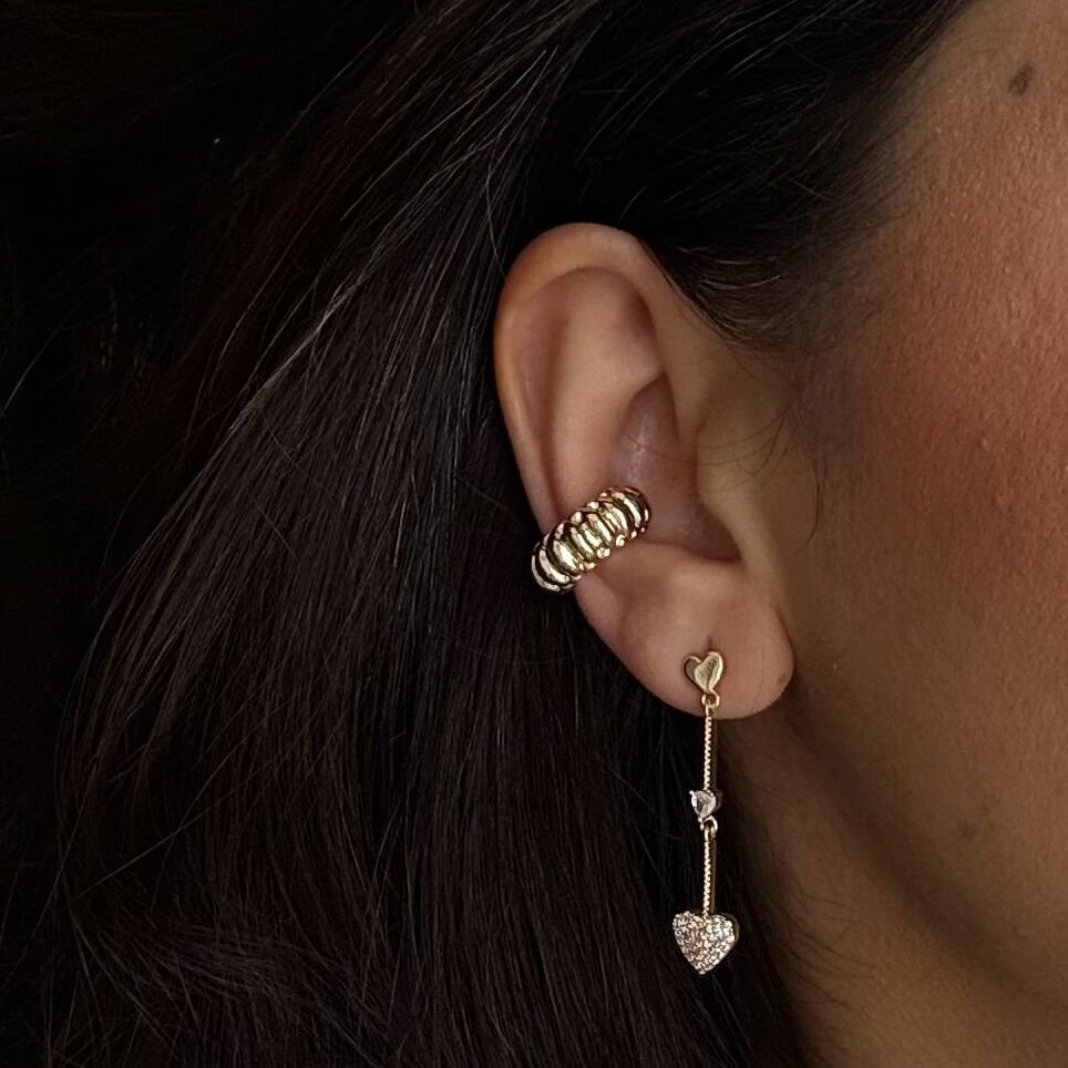 Vip Çizgi Desenli Earcuff